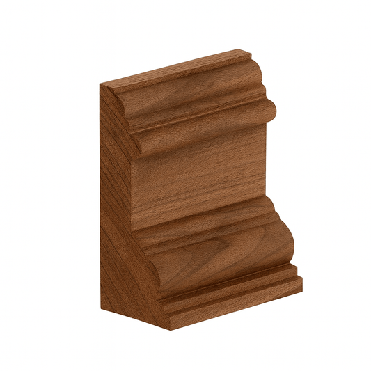 Solid Walnut Base Molding - Formhaus