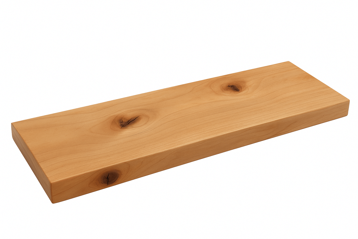 Knotty Alder Floating Shelves - Formhaus