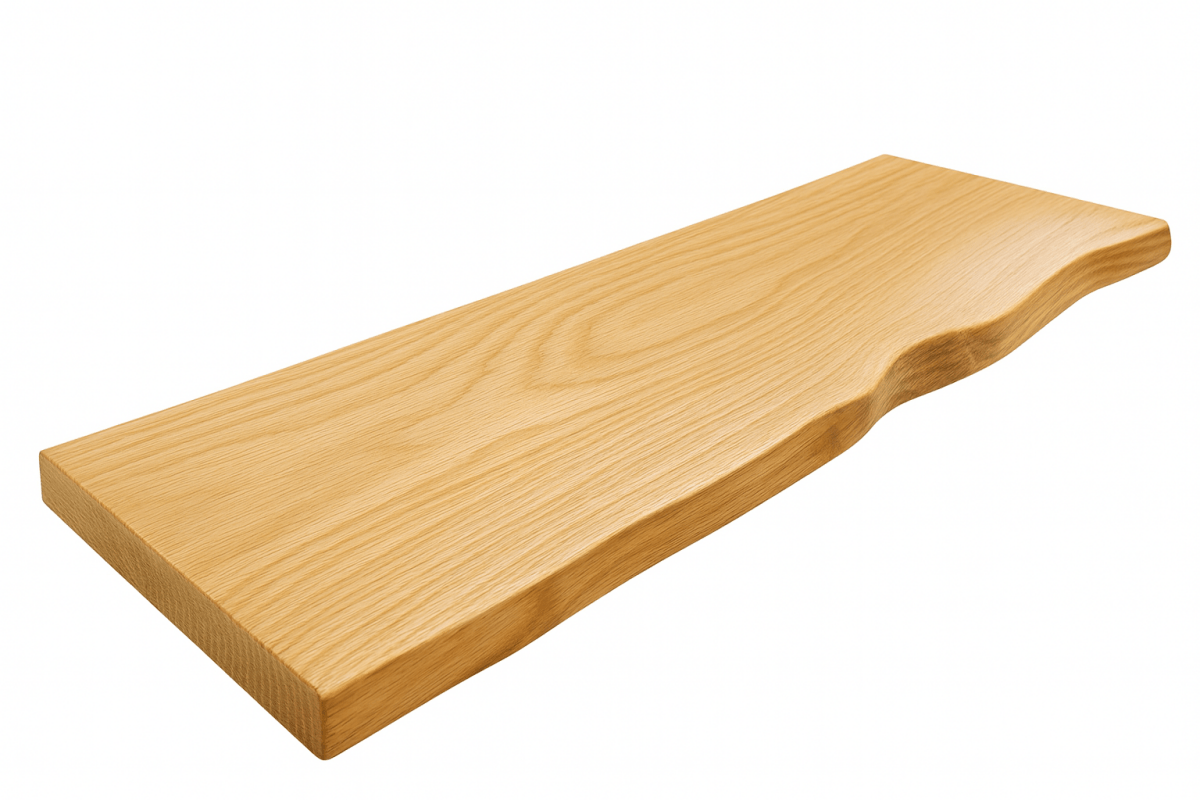 Live Edge Red Oak Floating Shelves - Formhaus