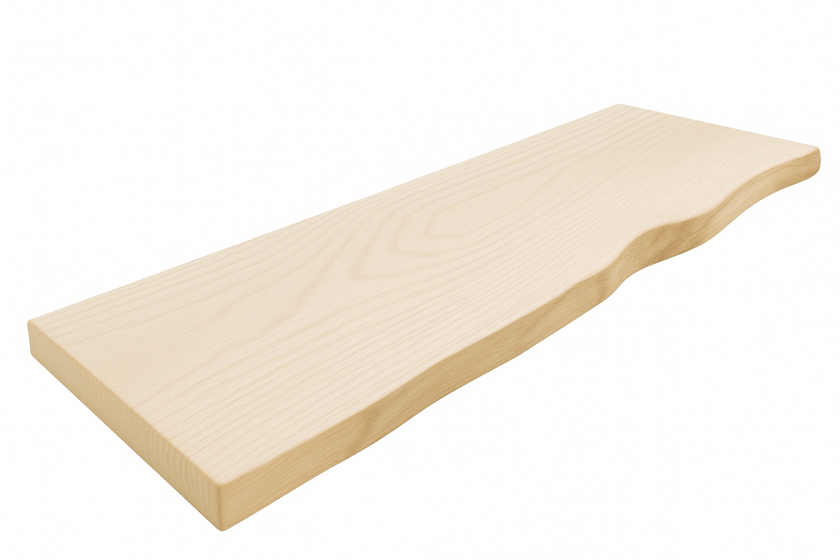 Live Edge White Oak Floating Shelves - Formhaus