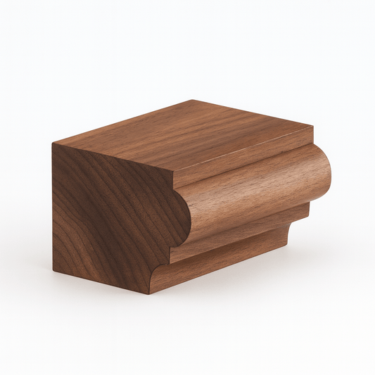 Solid Walnut Base Molding - Formhaus