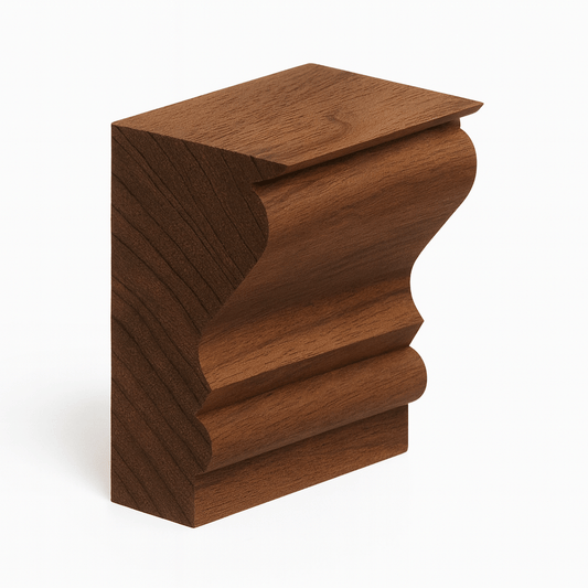 Solid Walnut Base Molding - Formhaus