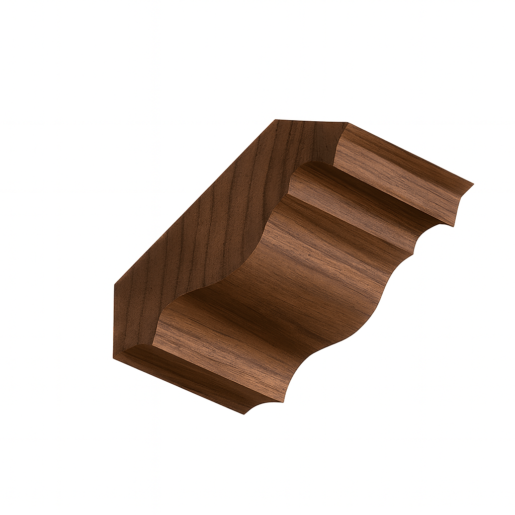 Solid Walnut Crown Molding (Style sc660) - Formhaus