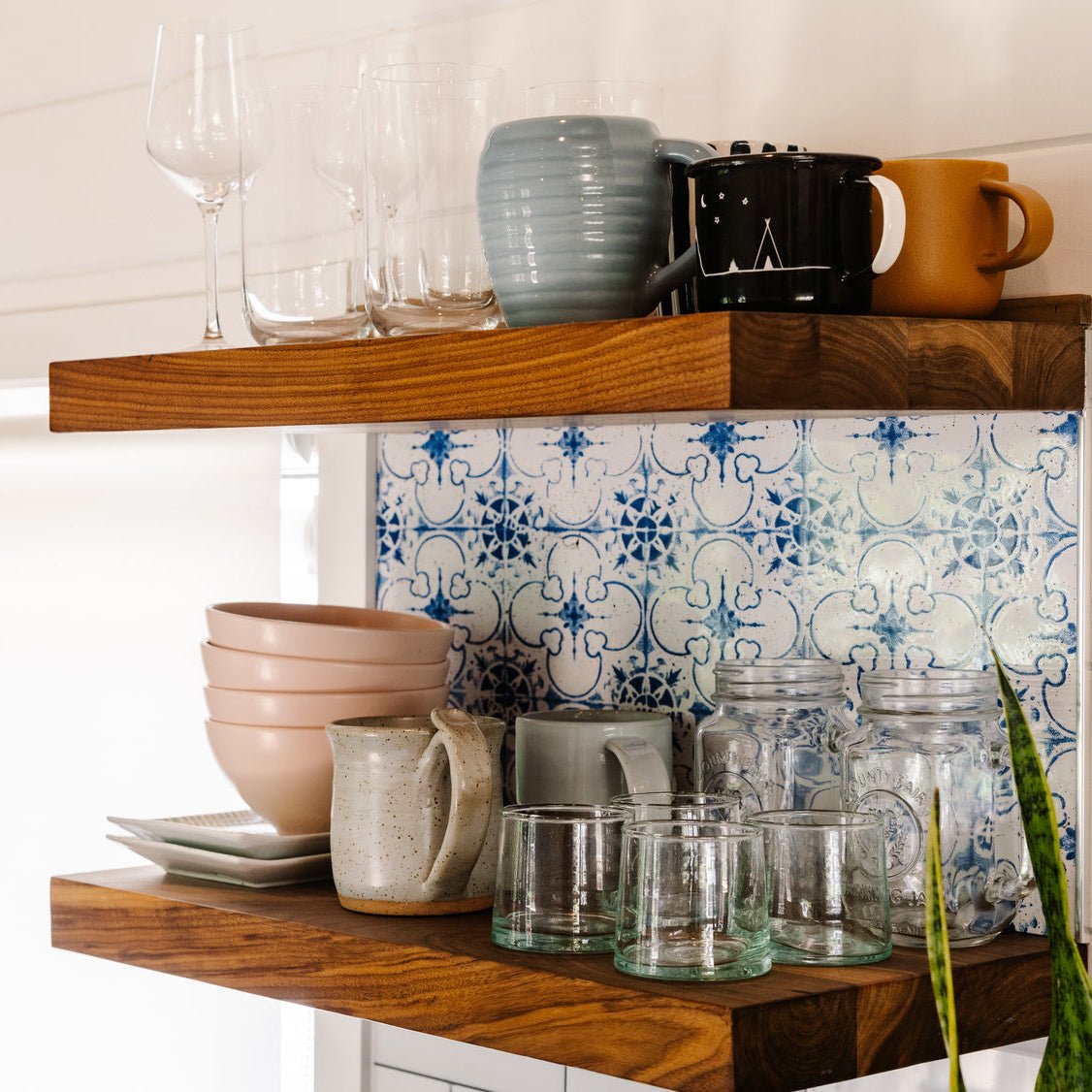 Walnut Floating Shelves - Formhaus