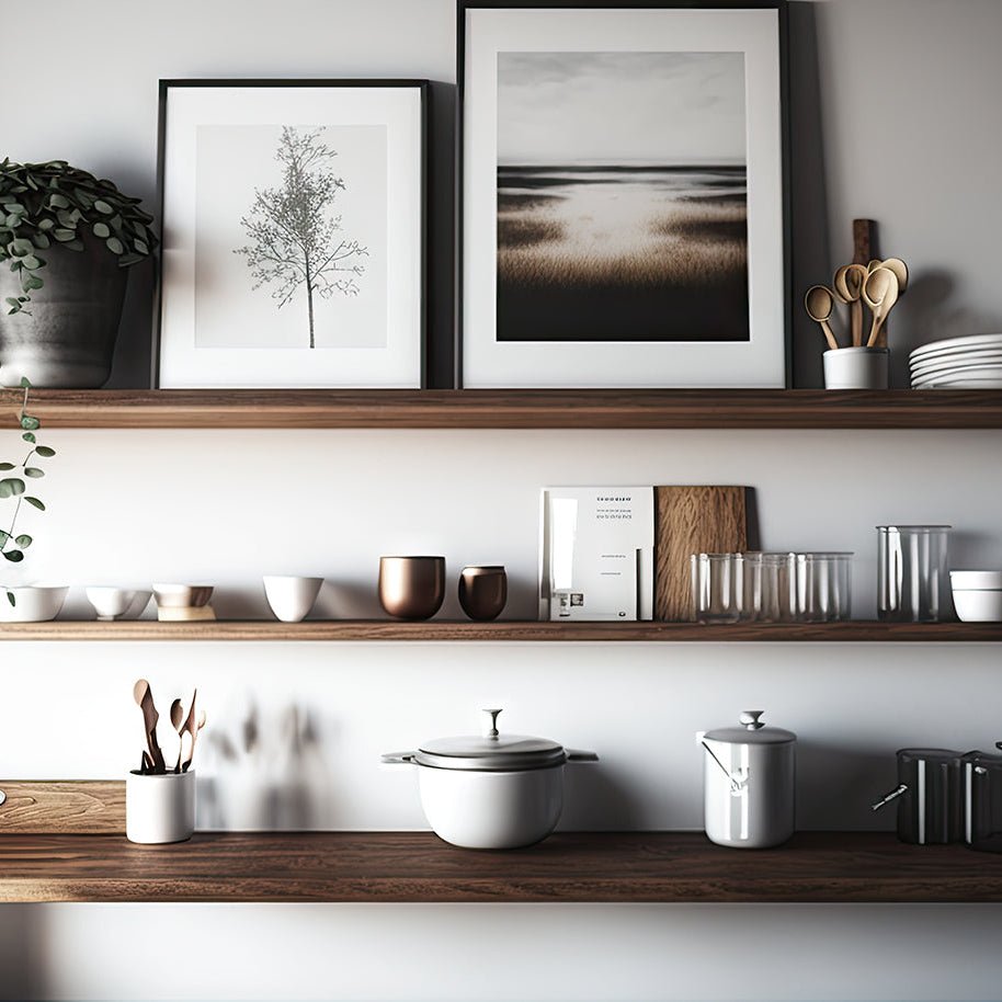 Walnut Floating Shelves - Formhaus