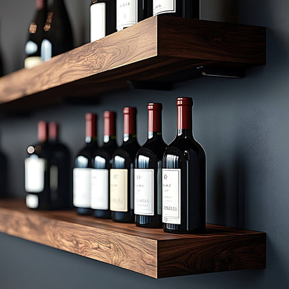 Walnut Floating Shelves - Formhaus